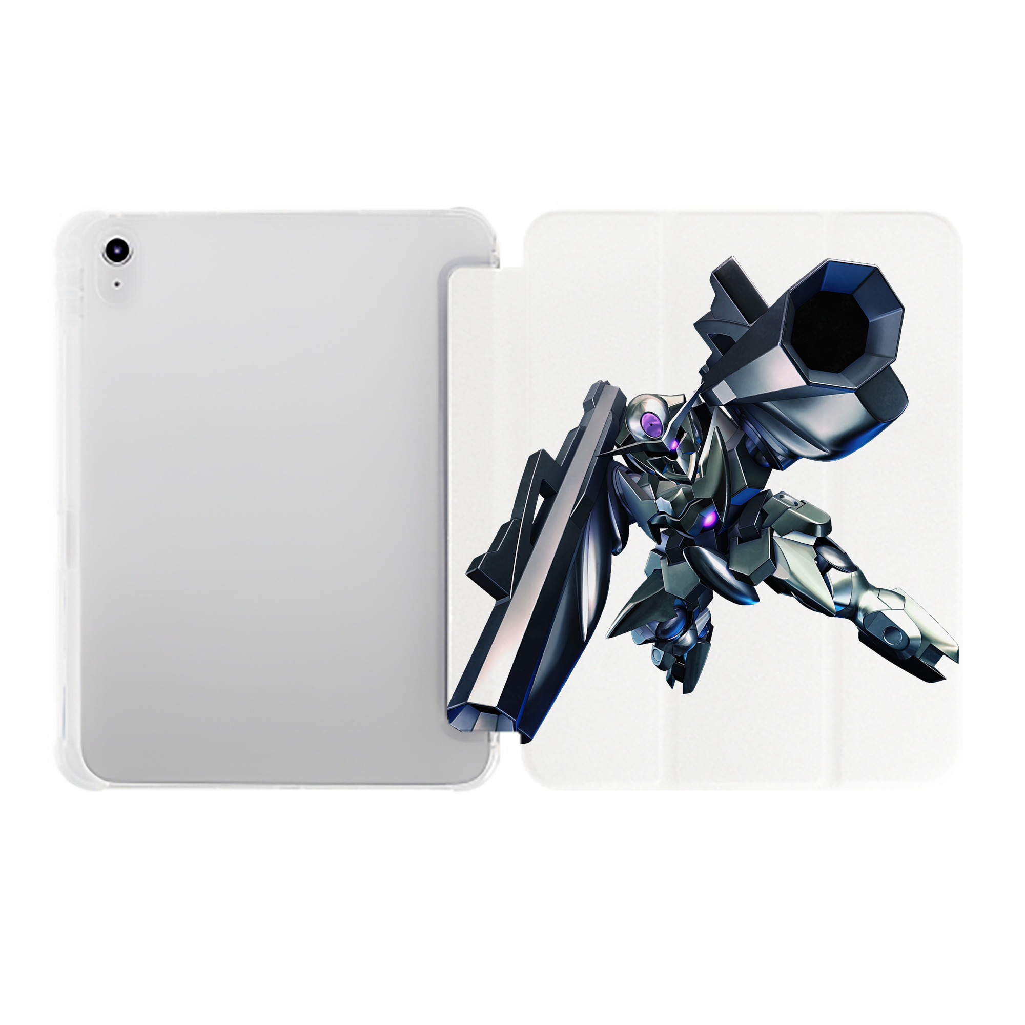 （画像用） 機動戦士ガンダム Mobile Suit Gundam IPad ケース ペン収納付き 三つ折りスタンド PUレザー×シリコン 対応機種9.5/10.5/10.9インチ